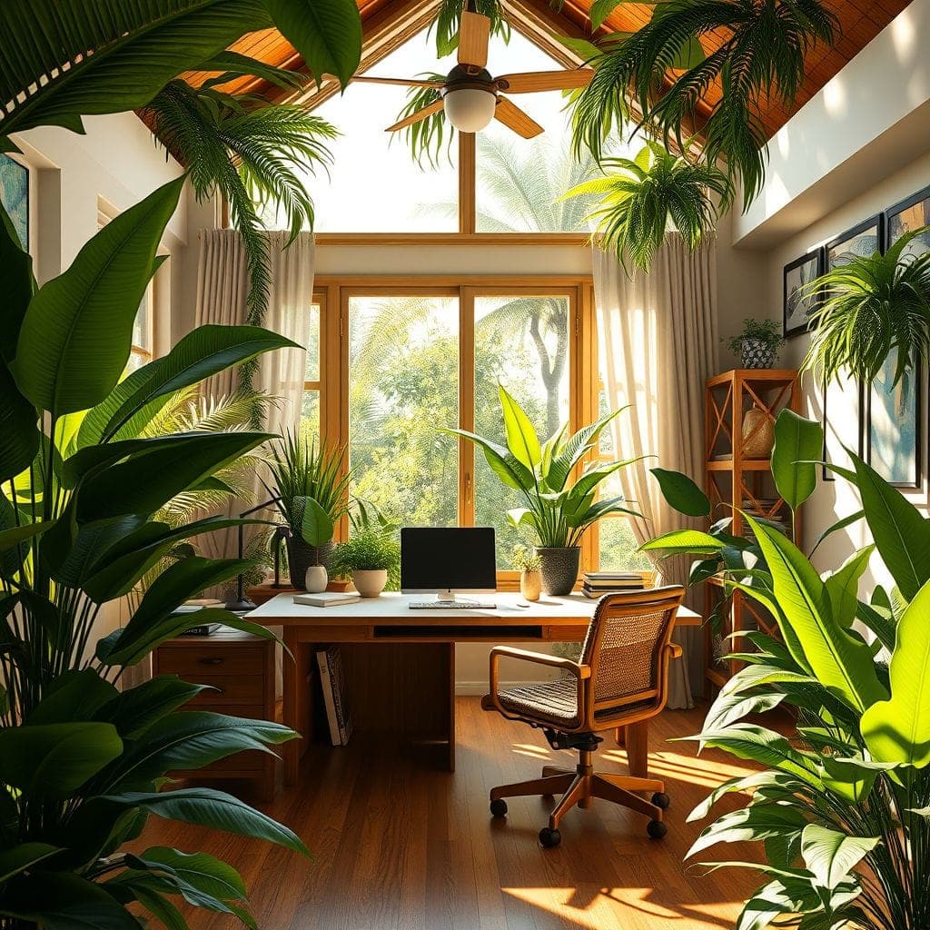 Tropical Home Office design example 4