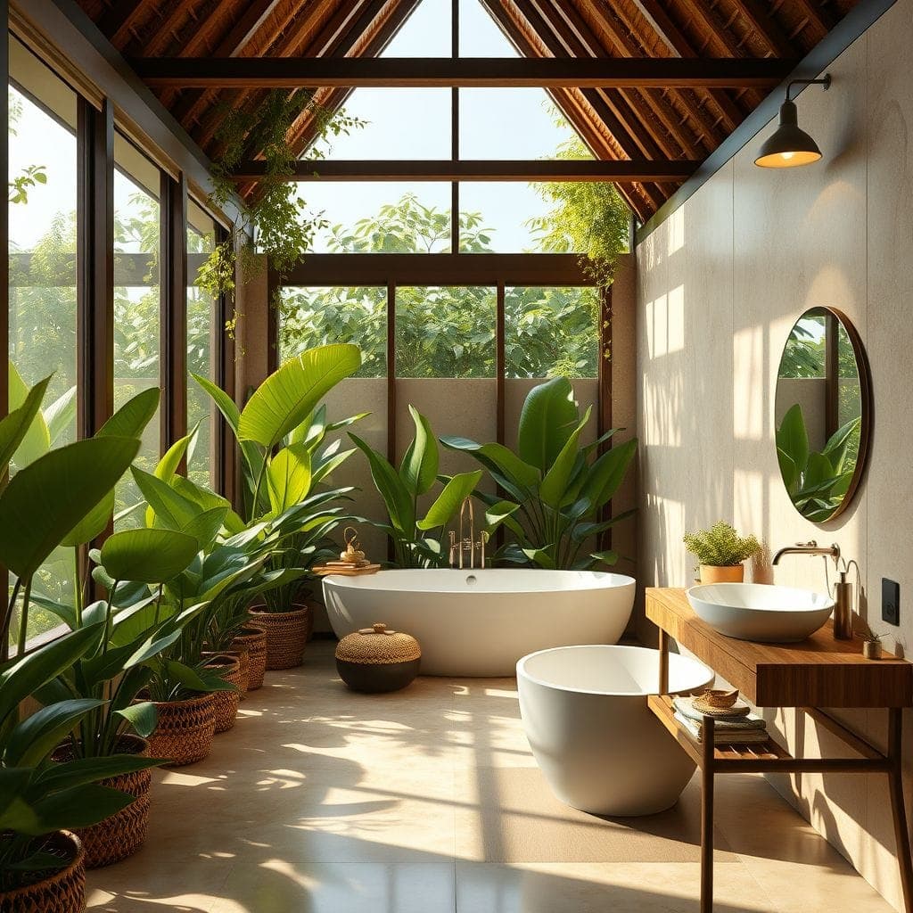 Tropical Hotel Bathroom design example 2