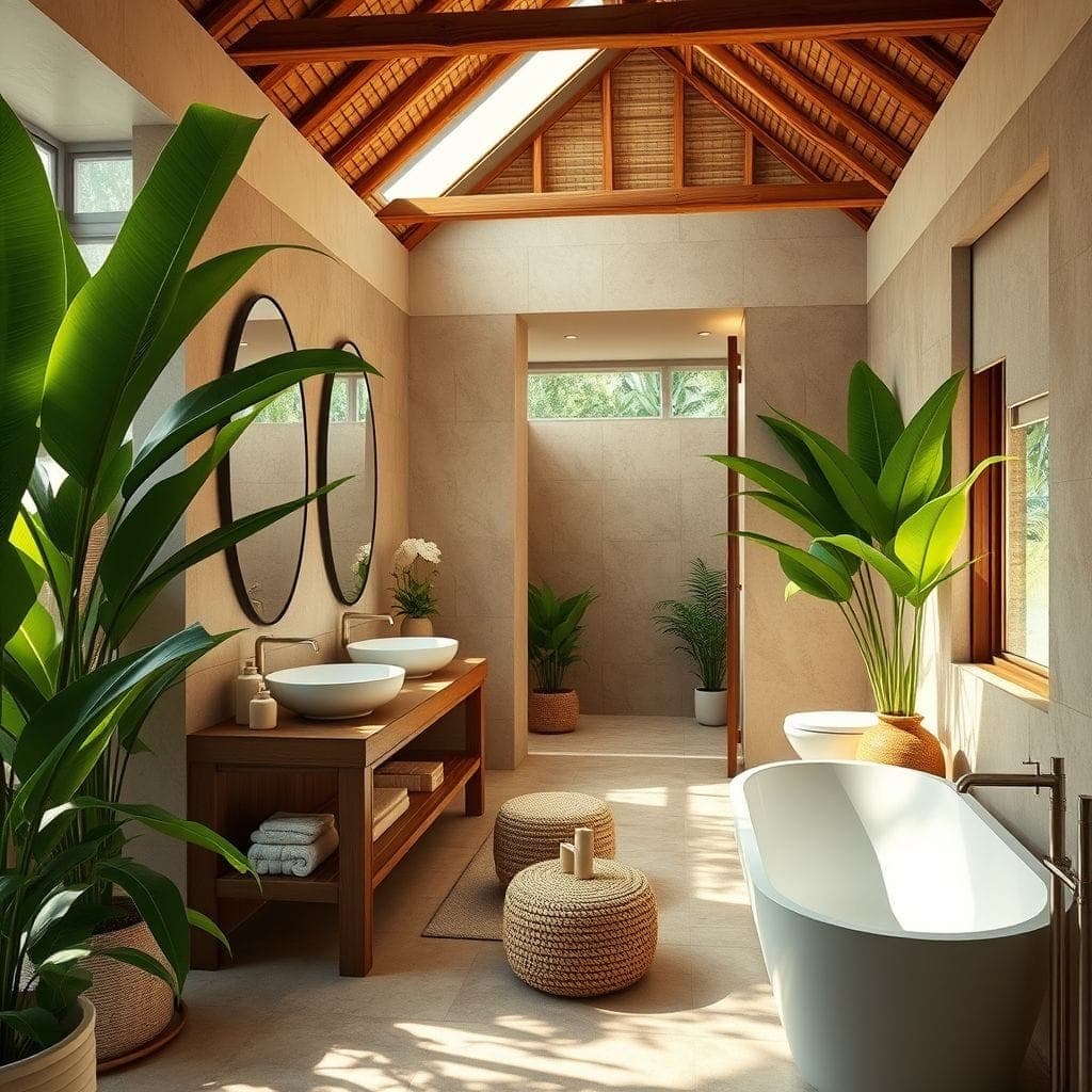 Tropical Hotel Bathroom design example 3
