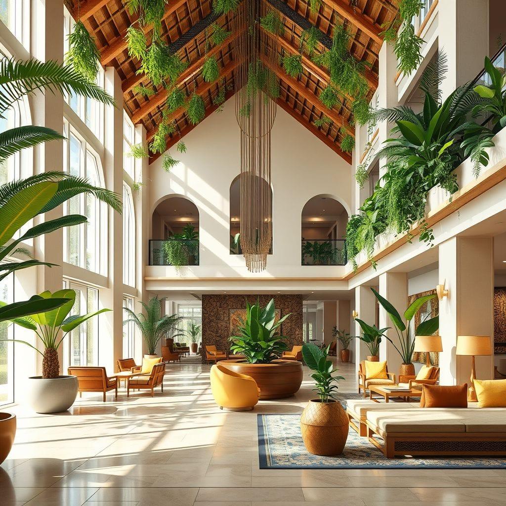 Tropical Hotel Lobby design example 1