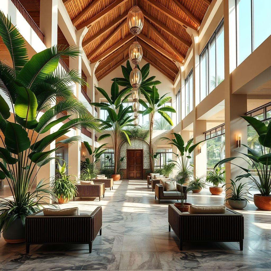 Tropical Hotel Lobby design example 2