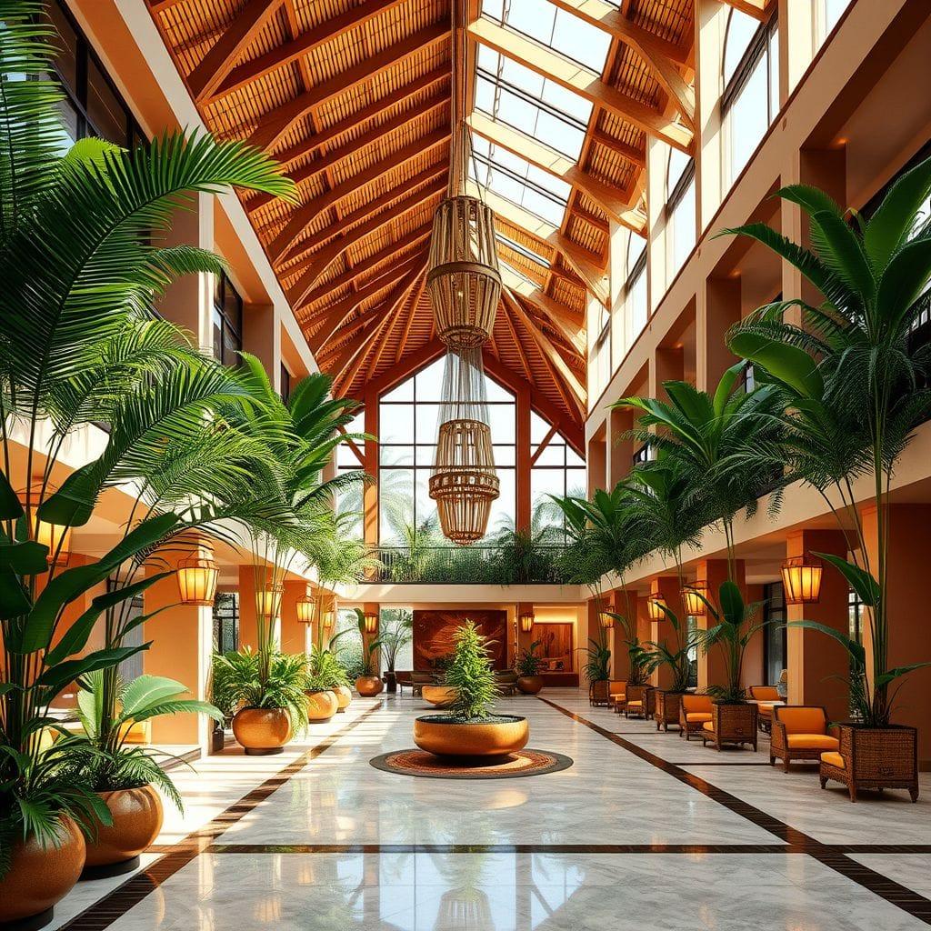 Tropical Hotel Lobby design example 3
