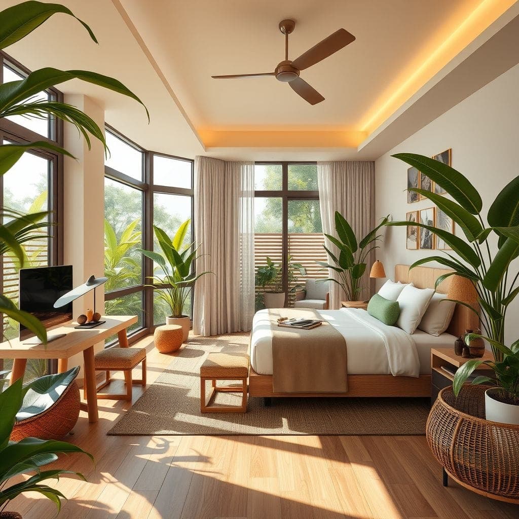 Tropical Hotel Room design example 3