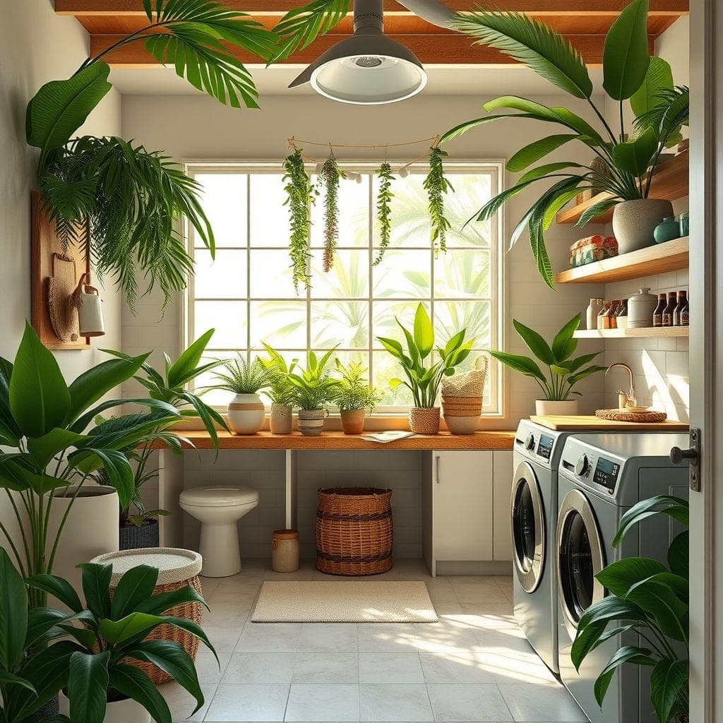 Tropical Laundry Room design example 3