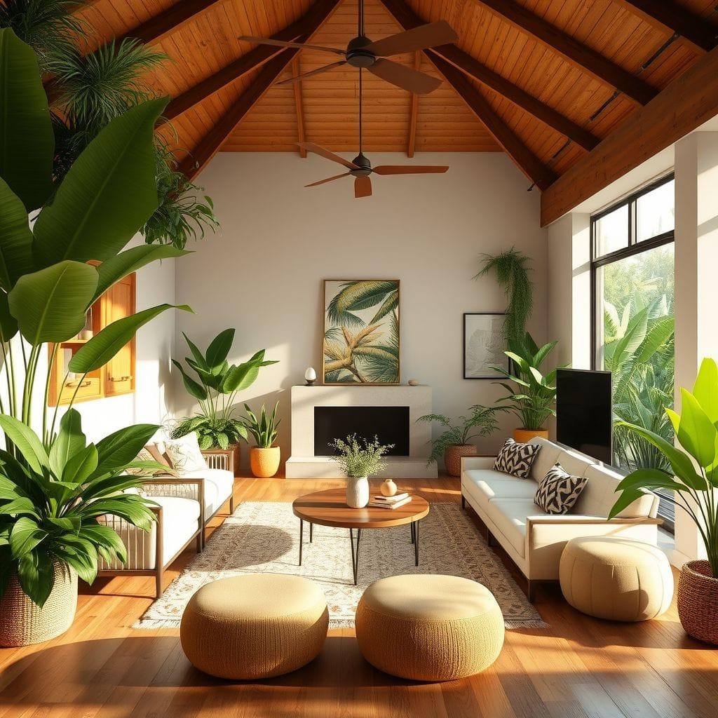 Tropical Living Room design example 1
