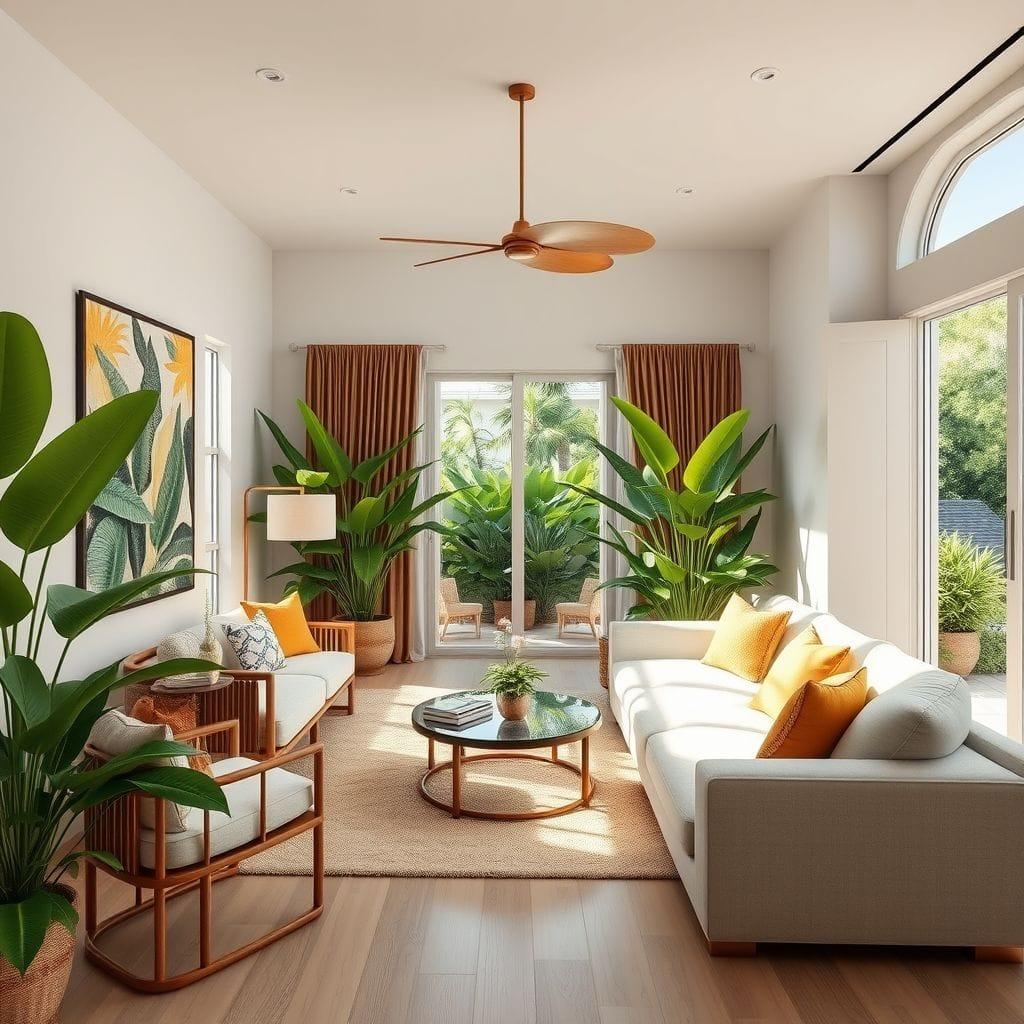 Tropical Living Room design example 3