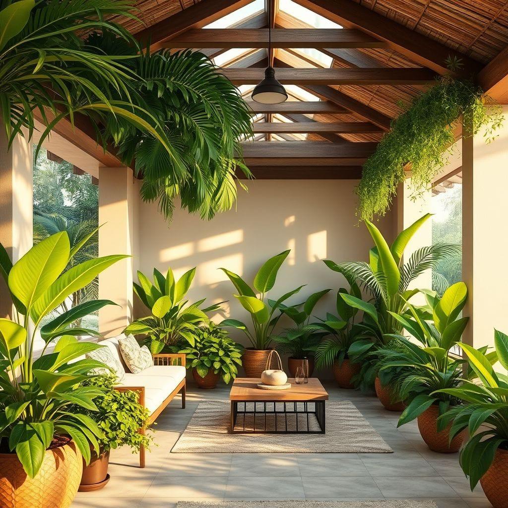 Tropical Outdoor Garden design example 2