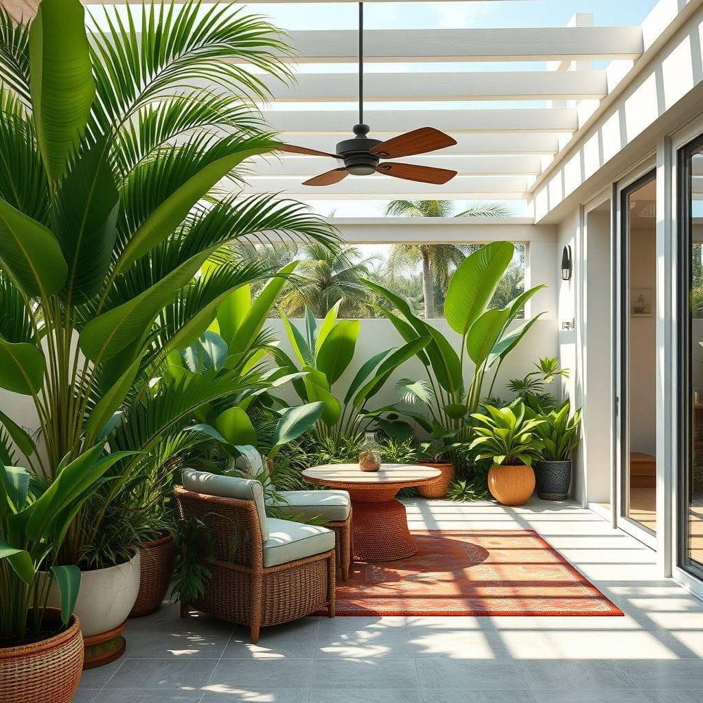 Tropical Outdoor Garden design example 4