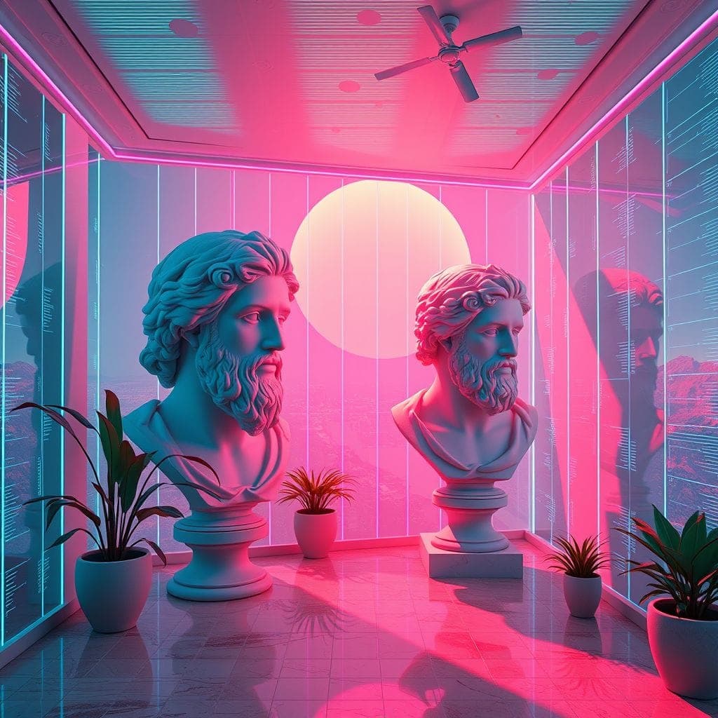 Vaporwave  design example 2
