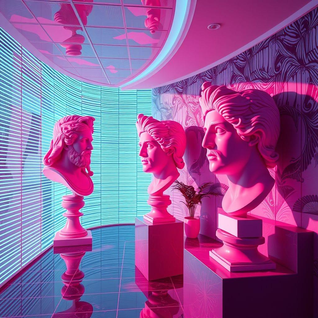 Vaporwave  design example 3