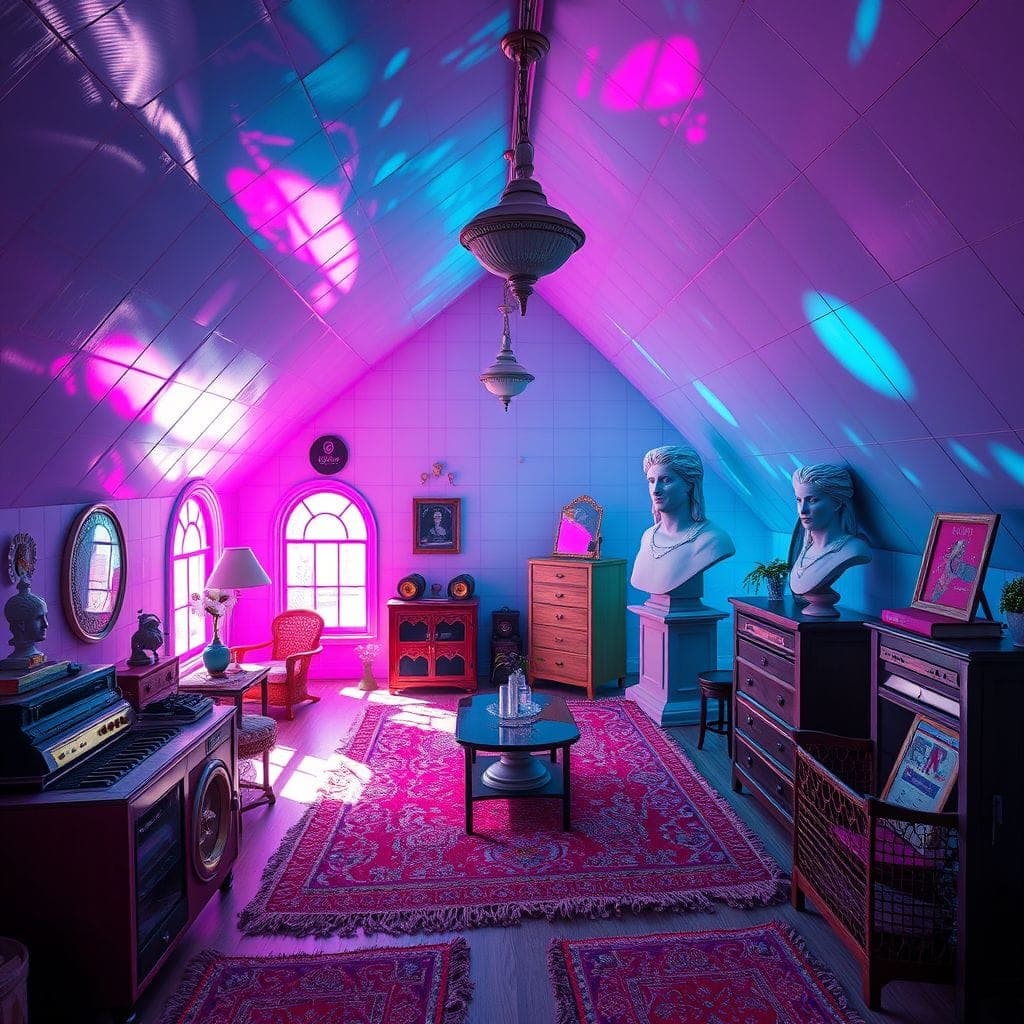 Vaporwave Attic design example 3