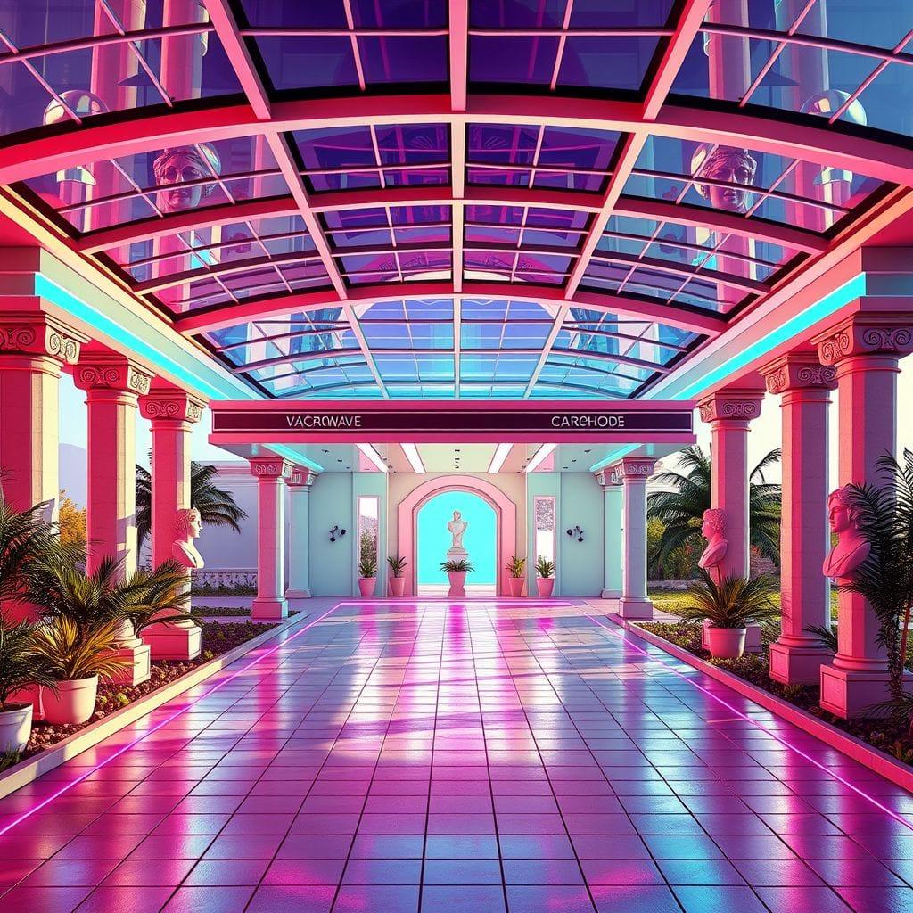 Vaporwave Carport design example 2