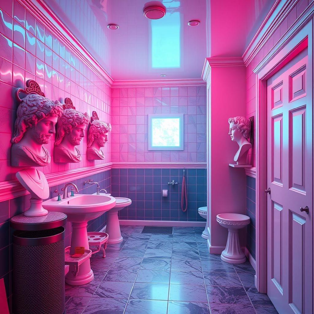 Vaporwave Mudroom design example 1