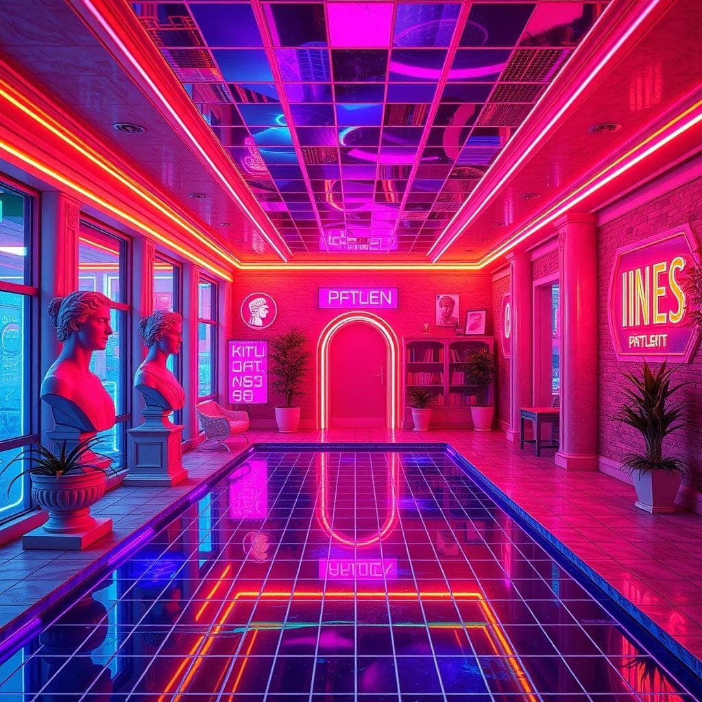 Vaporwave Onsen design example 2