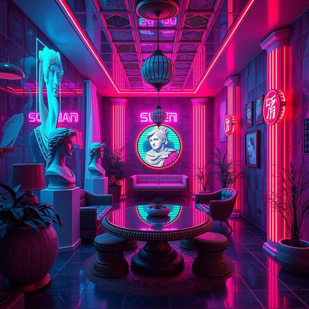 Vaporwave Onsen design example 3