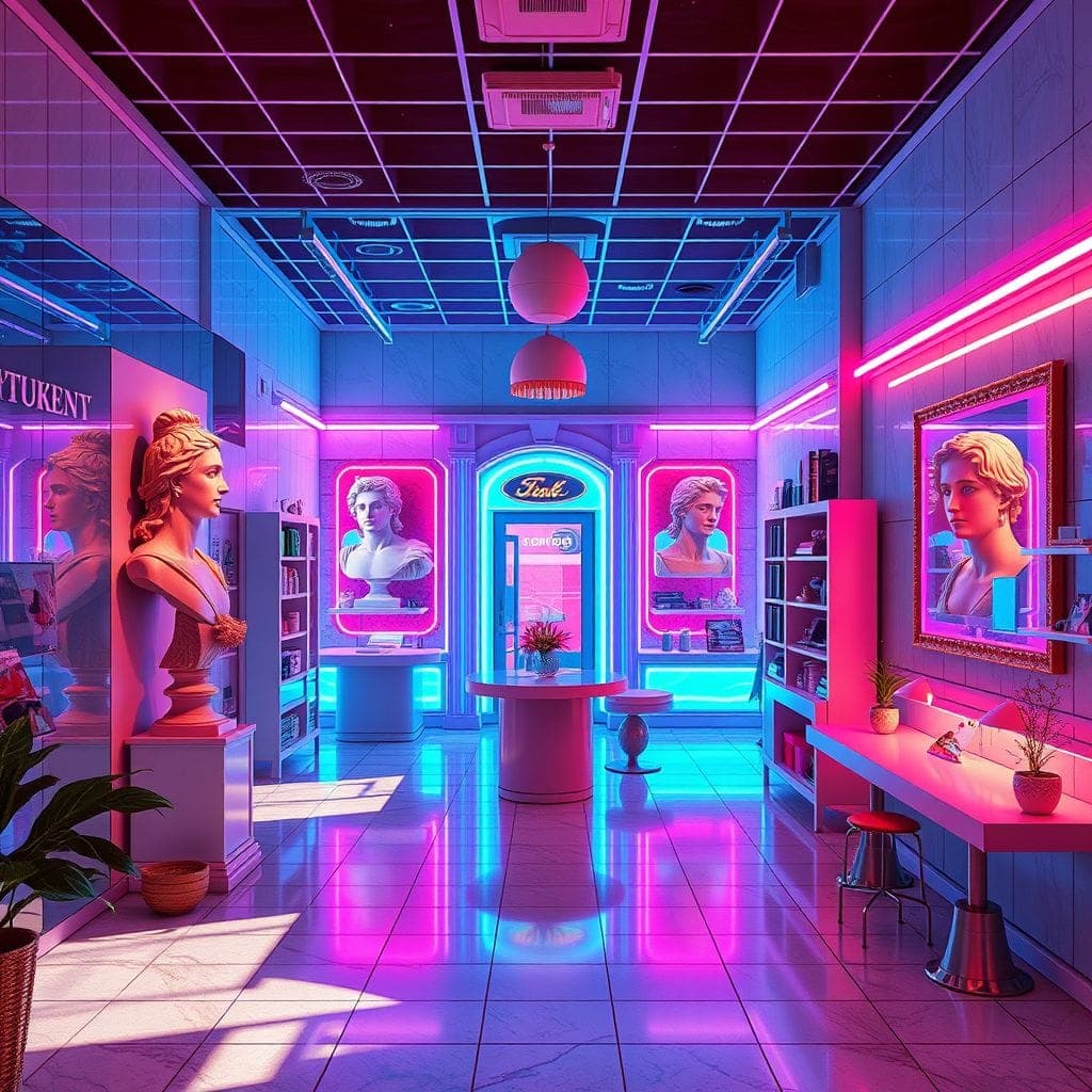 Vaporwave Store design example 1
