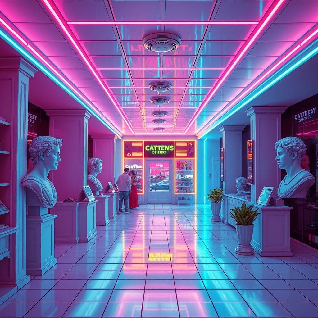 Vaporwave Store design example 2