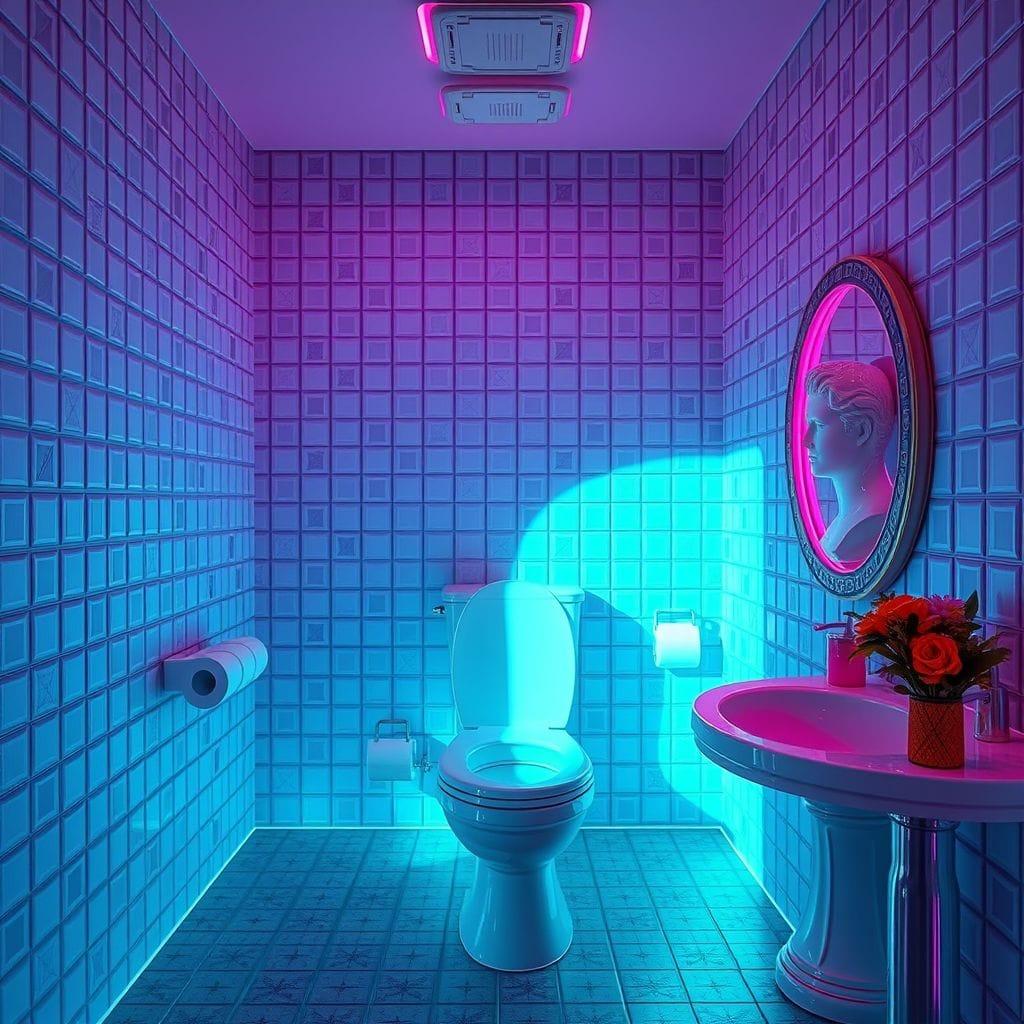 Vaporwave Toilet design example 2