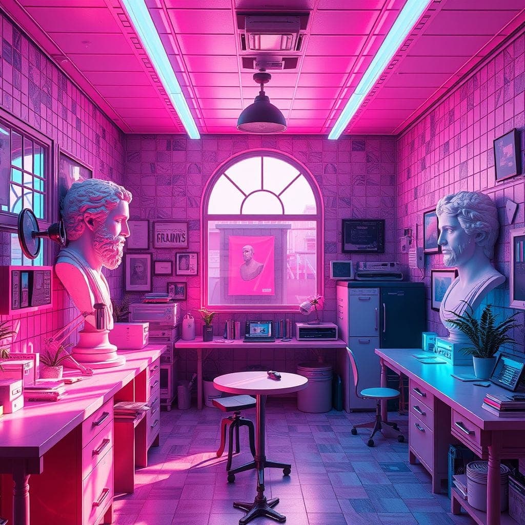 Vaporwave Workshop design example 2