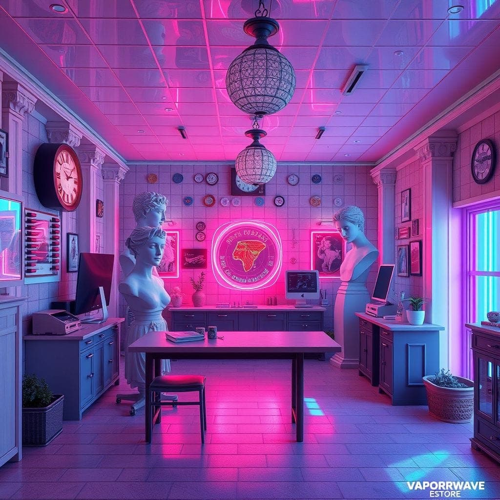 Vaporwave Workshop design example 3