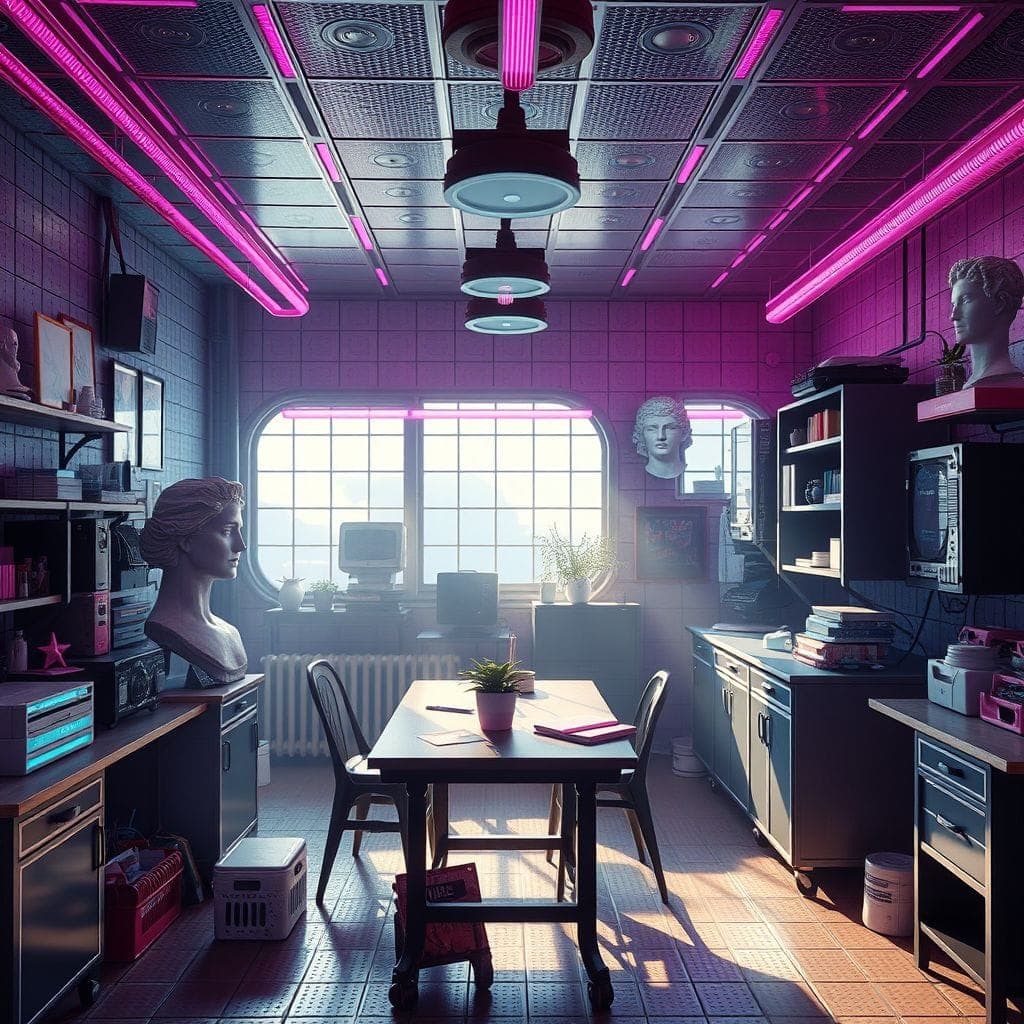 Vaporwave Workshop design example 4