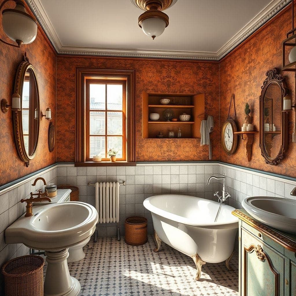 Vintage Bathroom design example 3