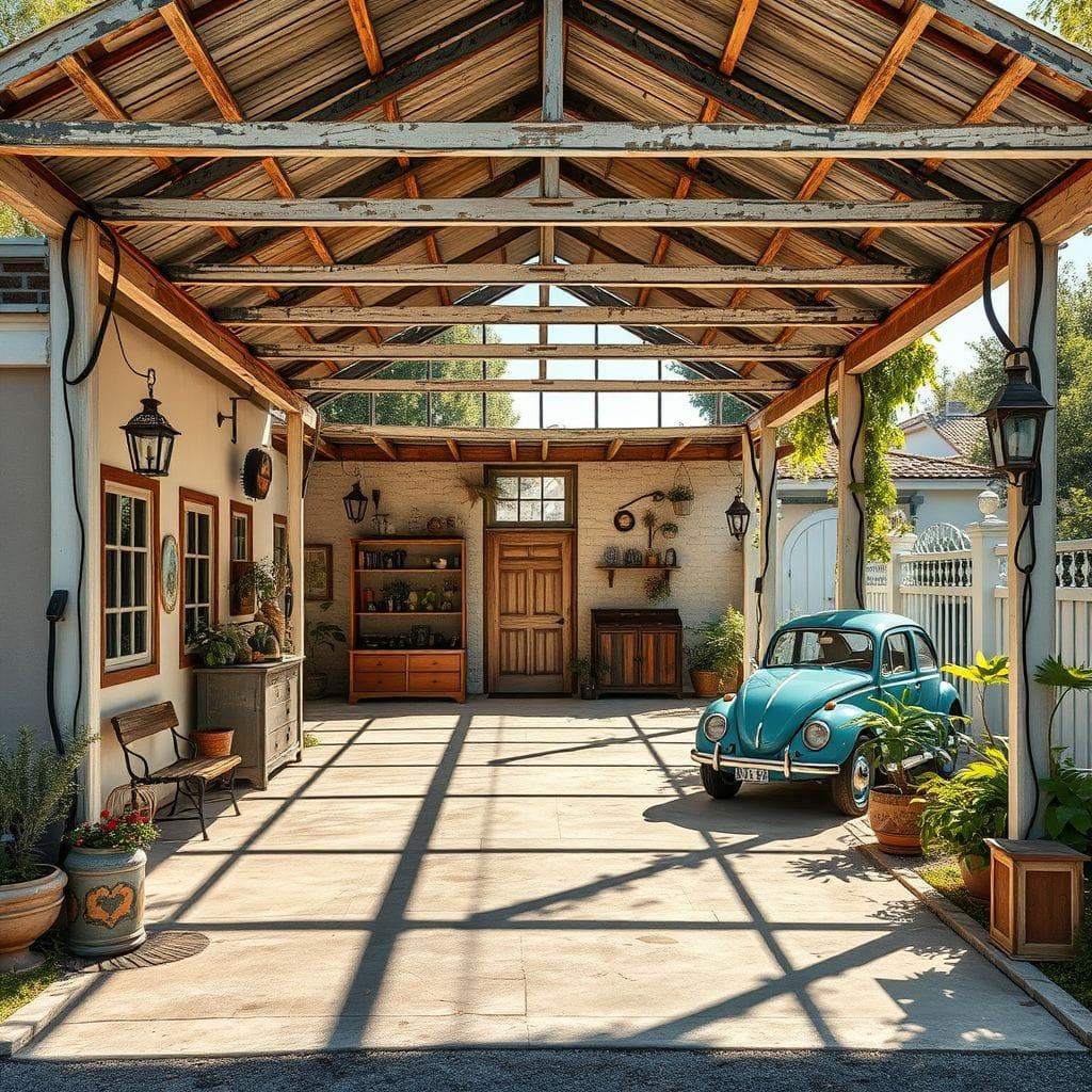Vintage Carport design example 4
