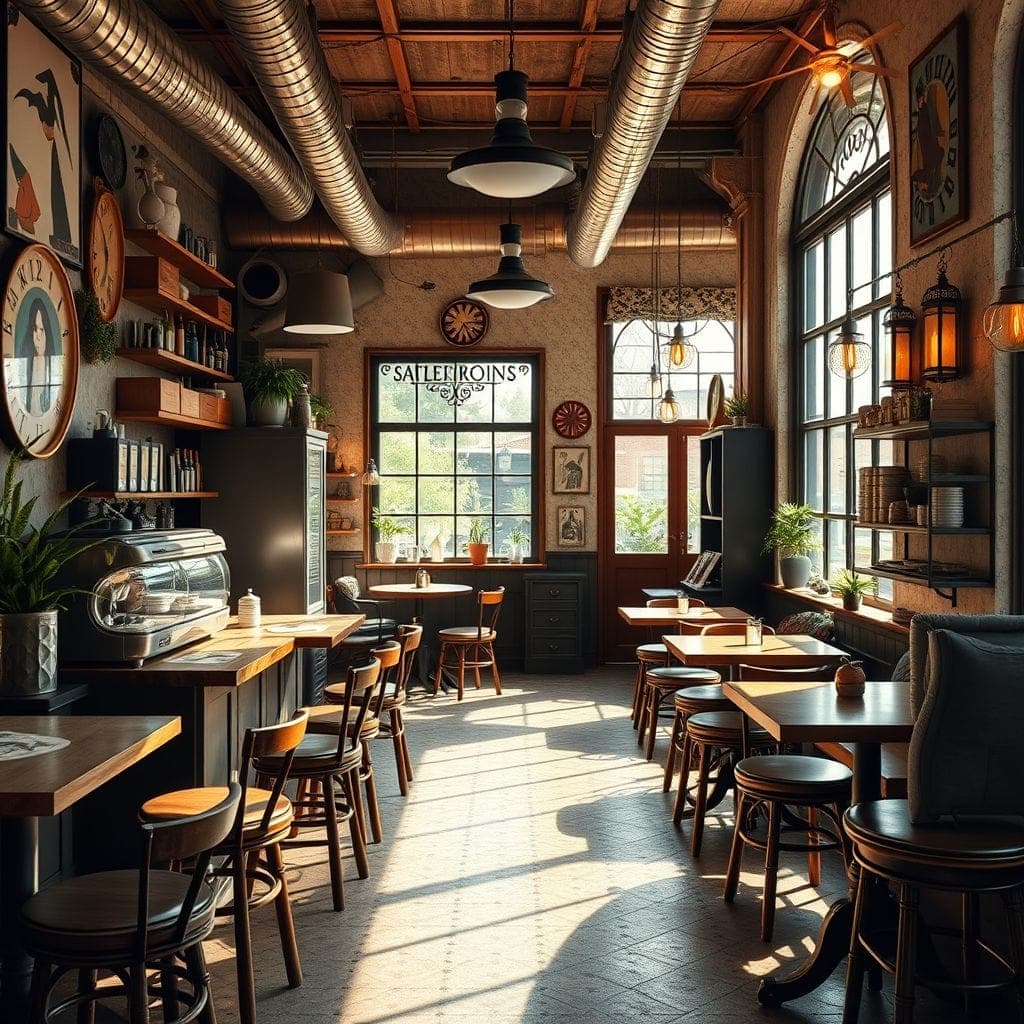 Vintage Coffee Shop design example 4