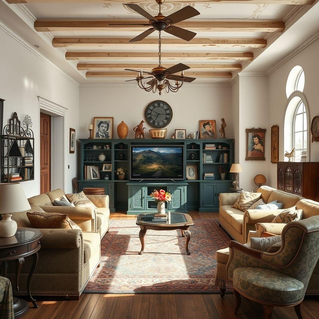 Vintage Entertainment Room design example 2