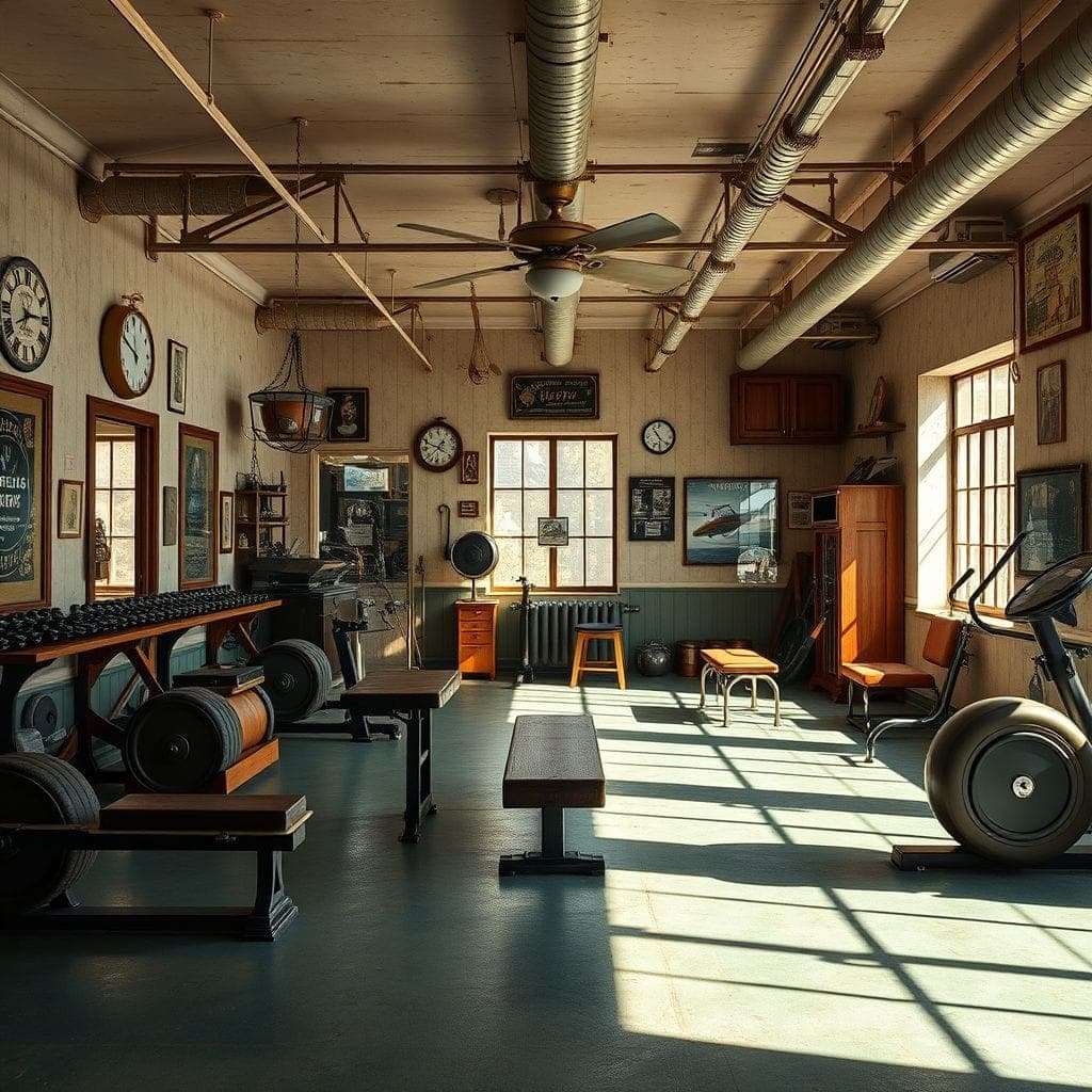 Vintage Gym design example 1