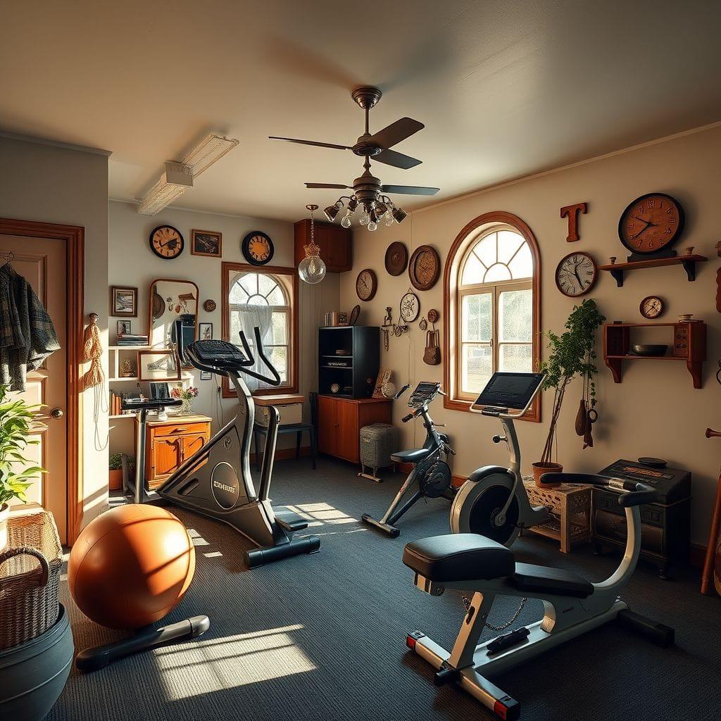 Vintage Home Gym design example 2