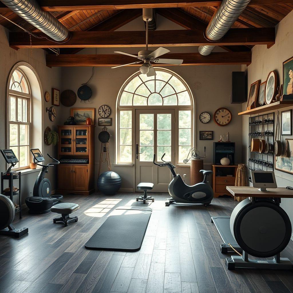 Vintage Home Gym design example 3