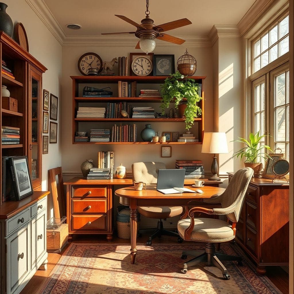 Vintage Home Office design example 1
