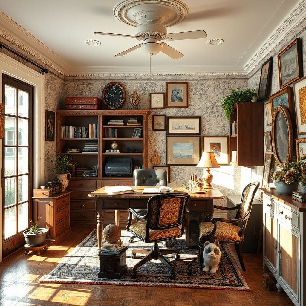 Vintage Home Office design example 2