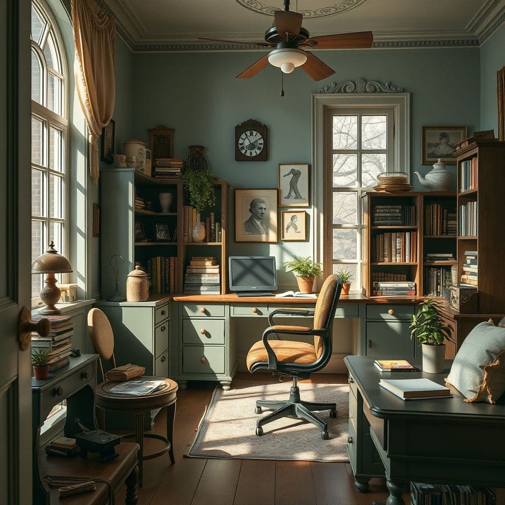 Vintage Home Office design example 3