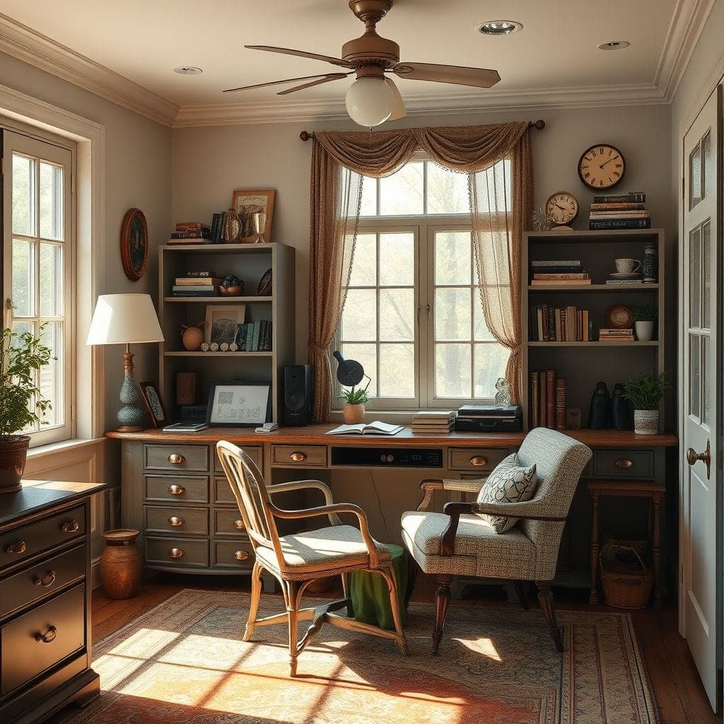 Vintage Home Office design example 4