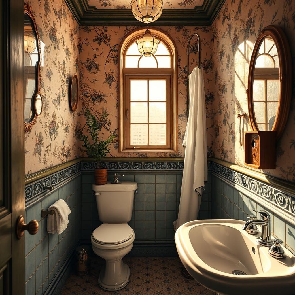Vintage Hotel Bathroom design example 1