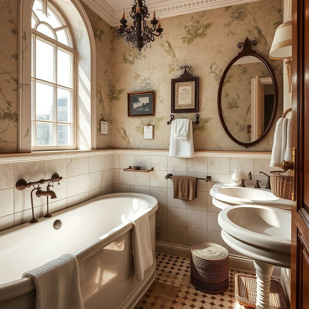 Vintage Hotel Bathroom design example 2