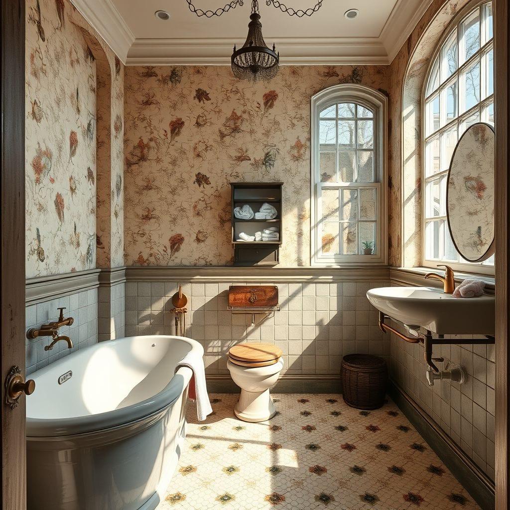Vintage Hotel Bathroom design example 4
