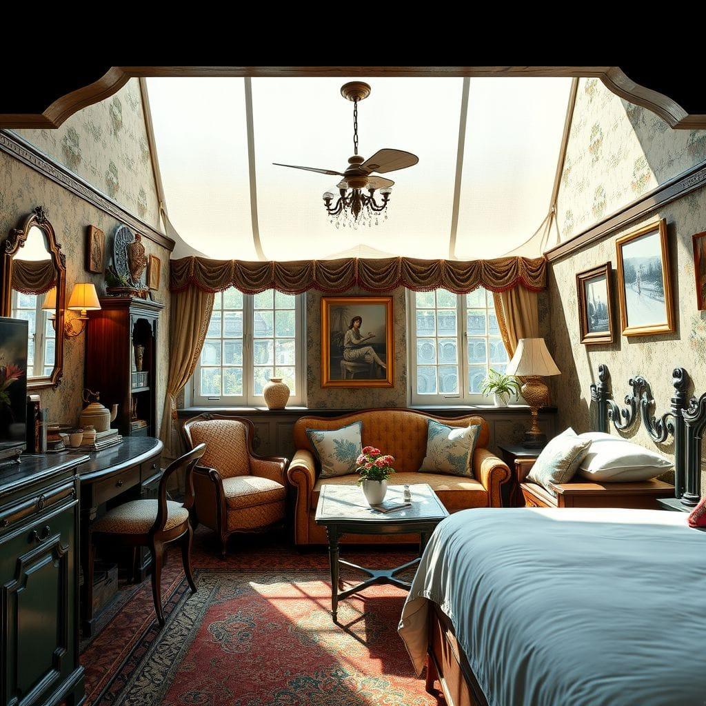 Vintage Hotel Room design example 4