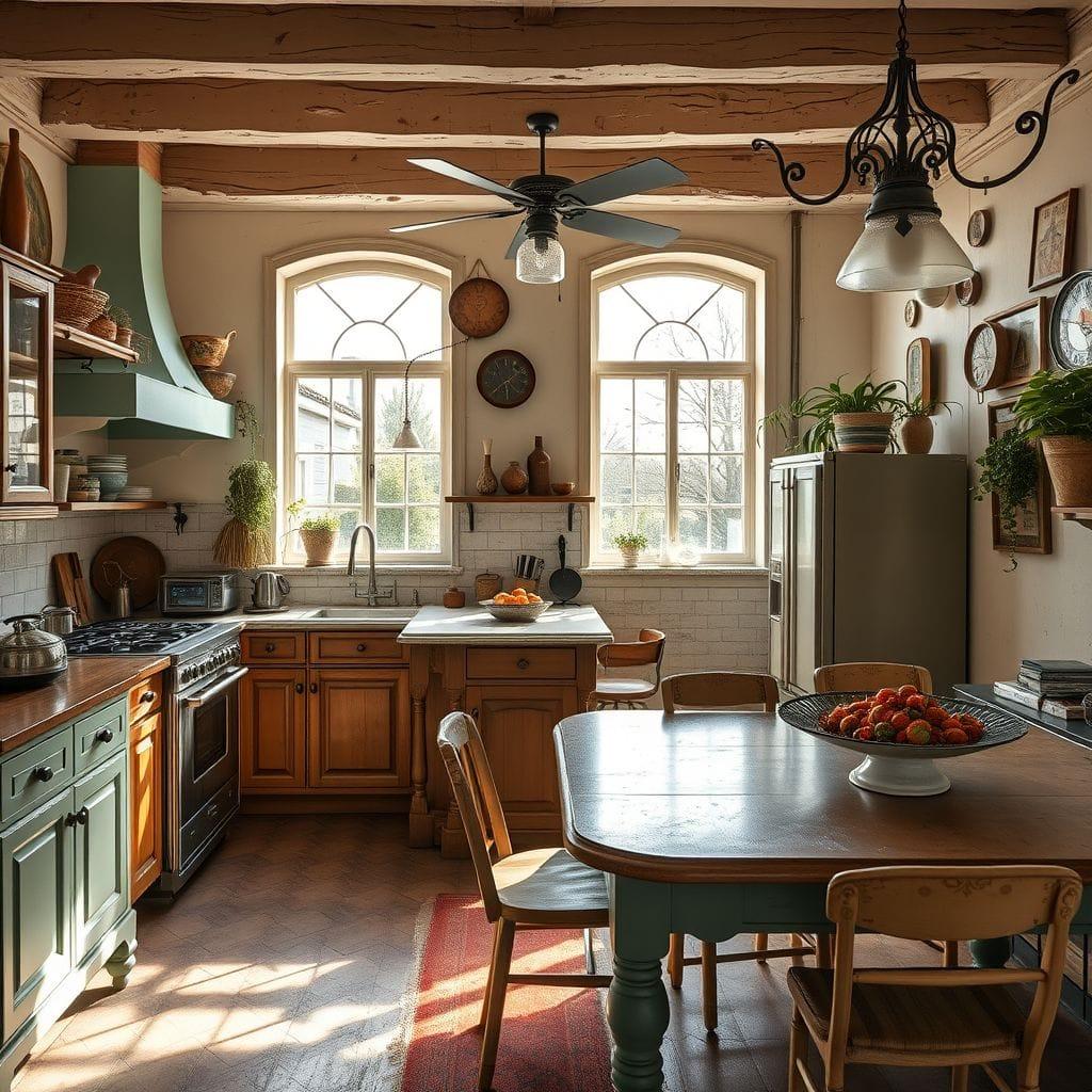 Vintage Kitchen Living Combo design example 2