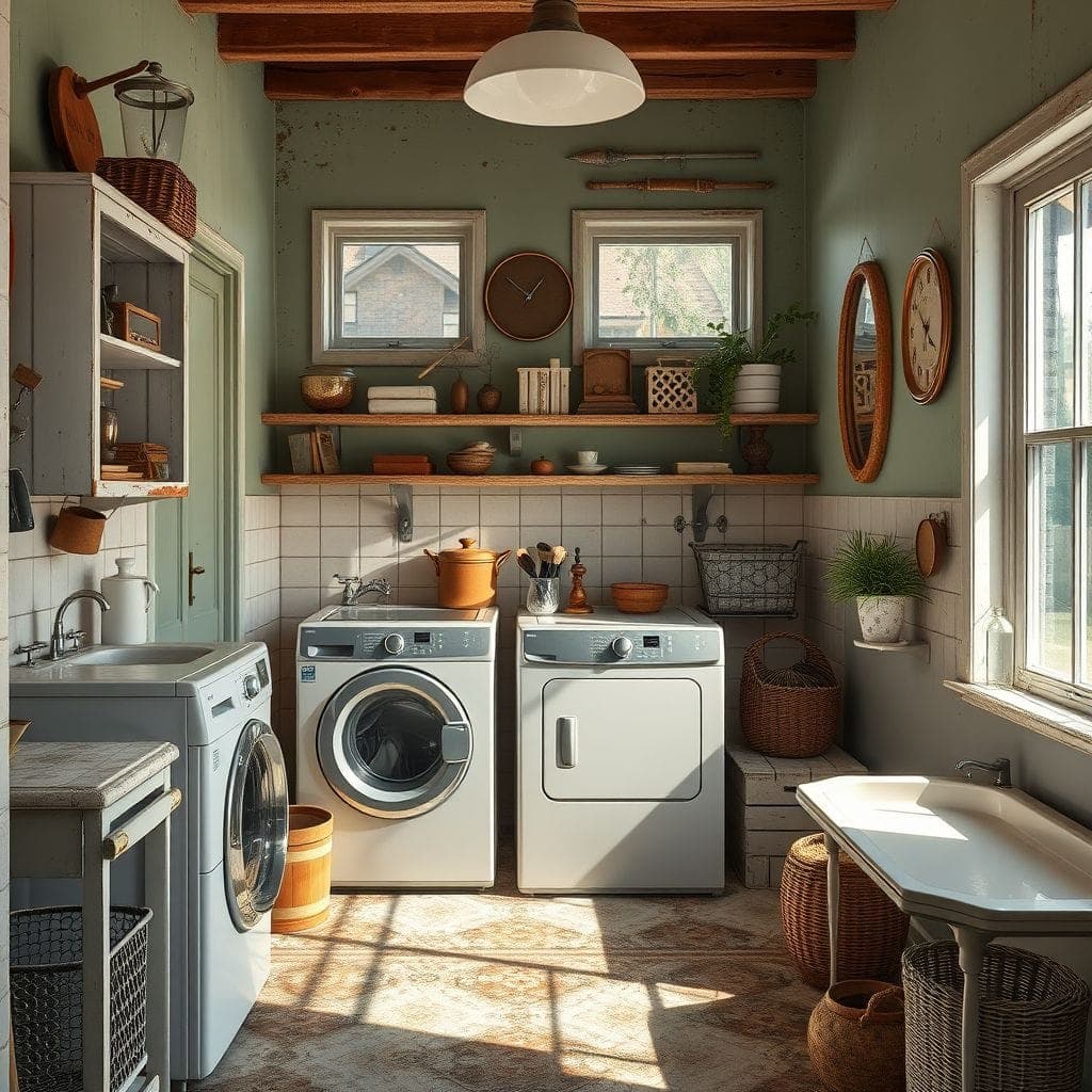 Vintage Laundry Room design example 4