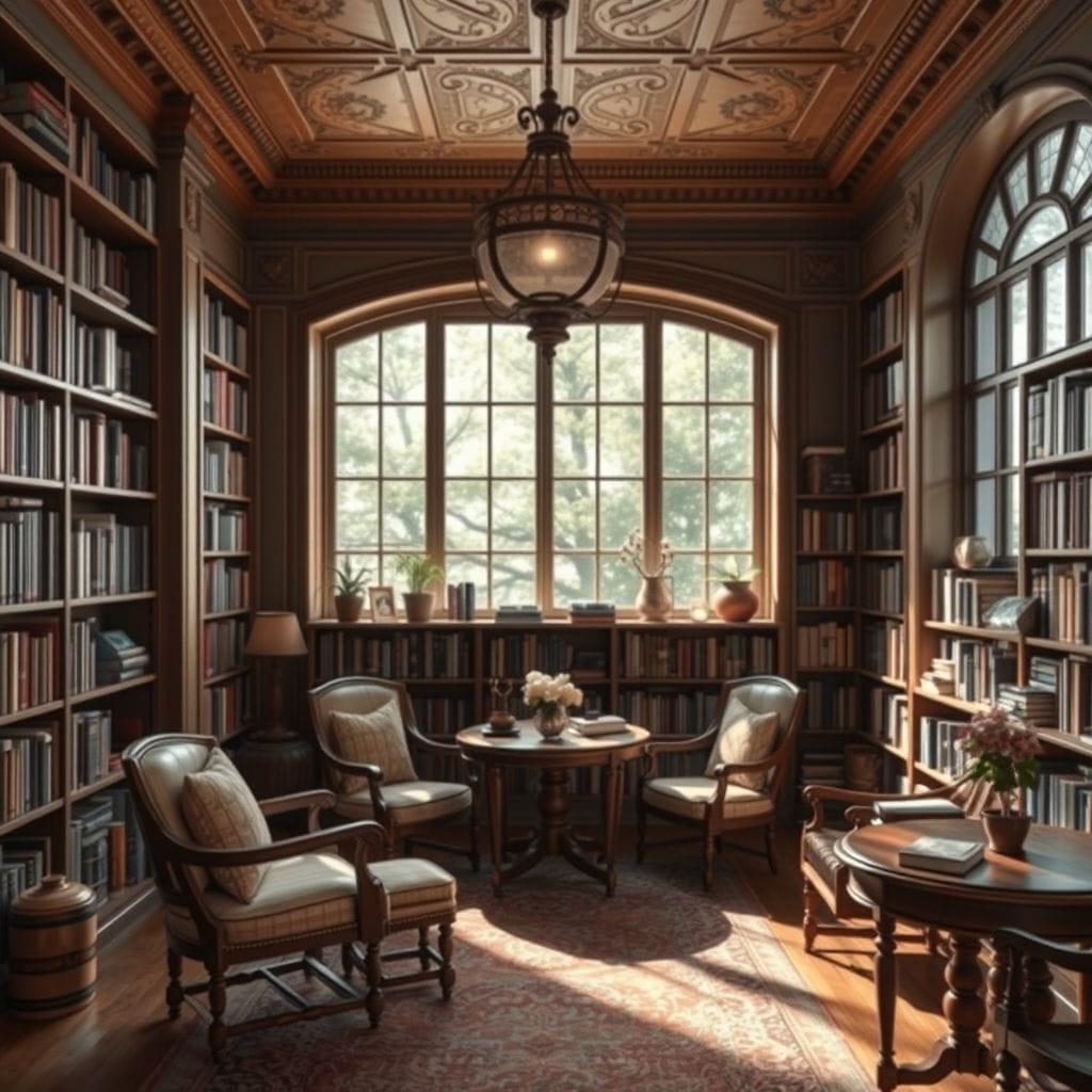 Vintage Library design example 2