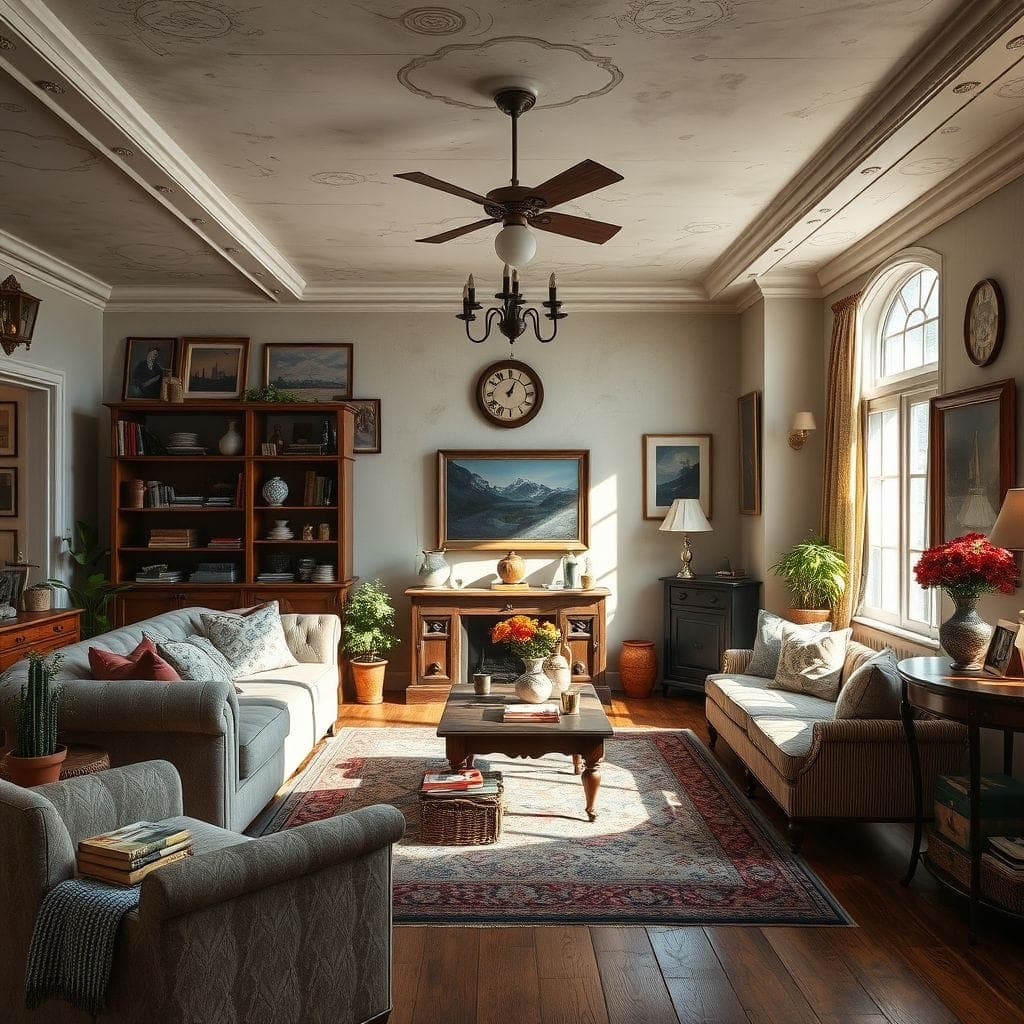 Vintage Living Room design example 4