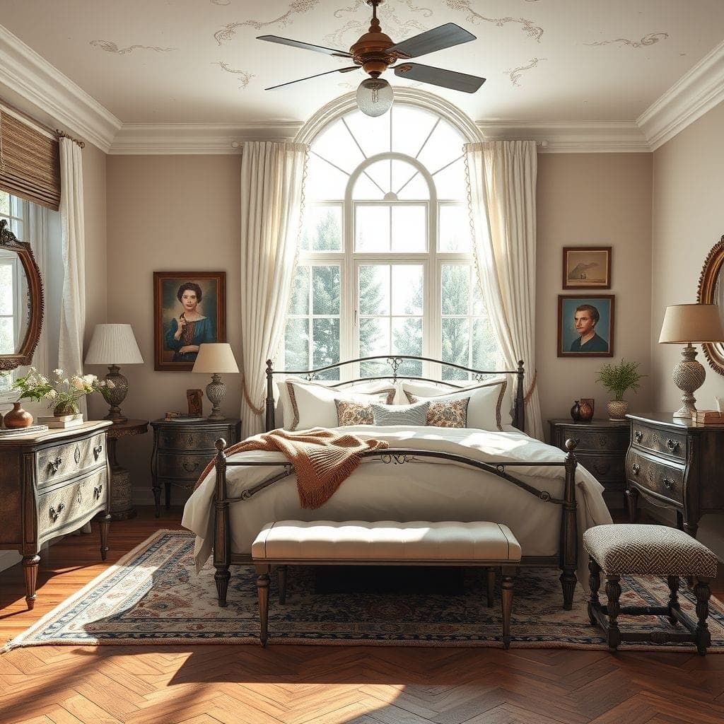 Vintage Master Bedroom design example 2