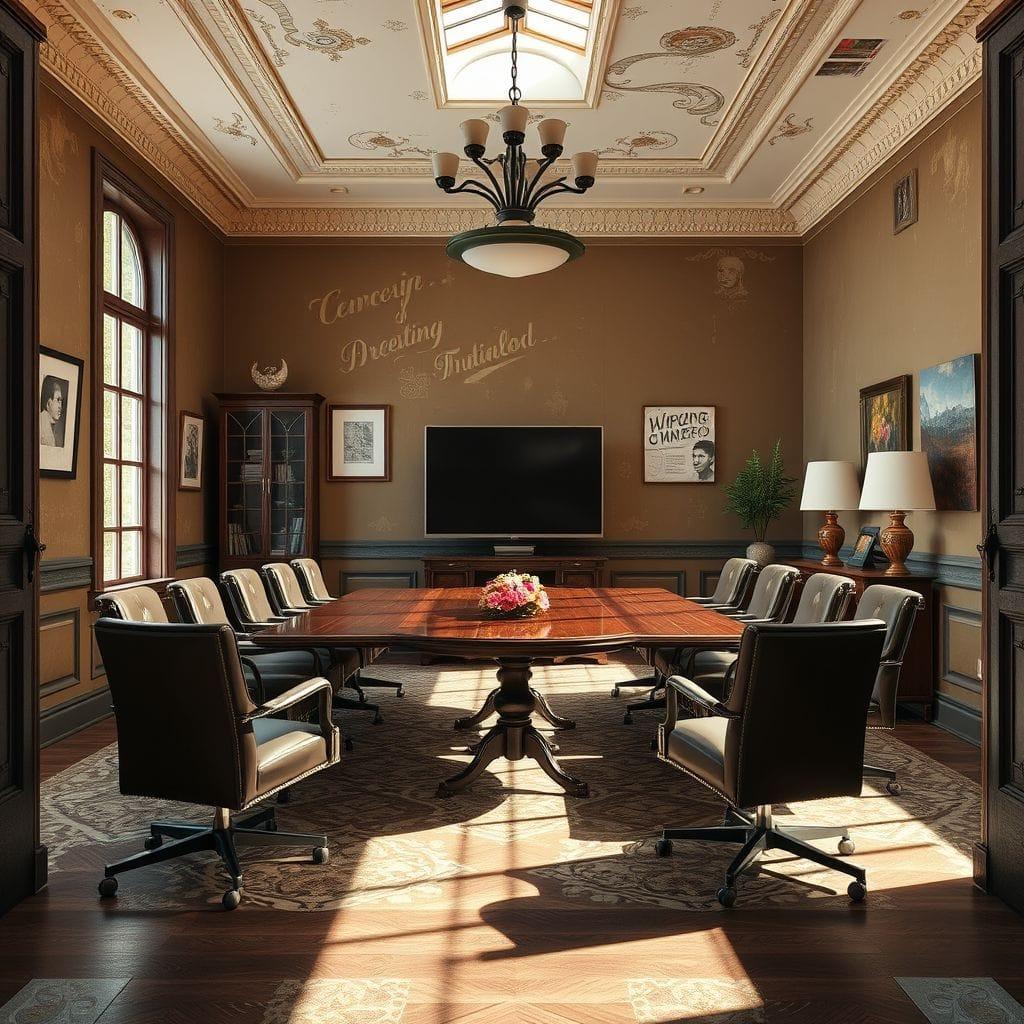Vintage Meeting Room design example 1