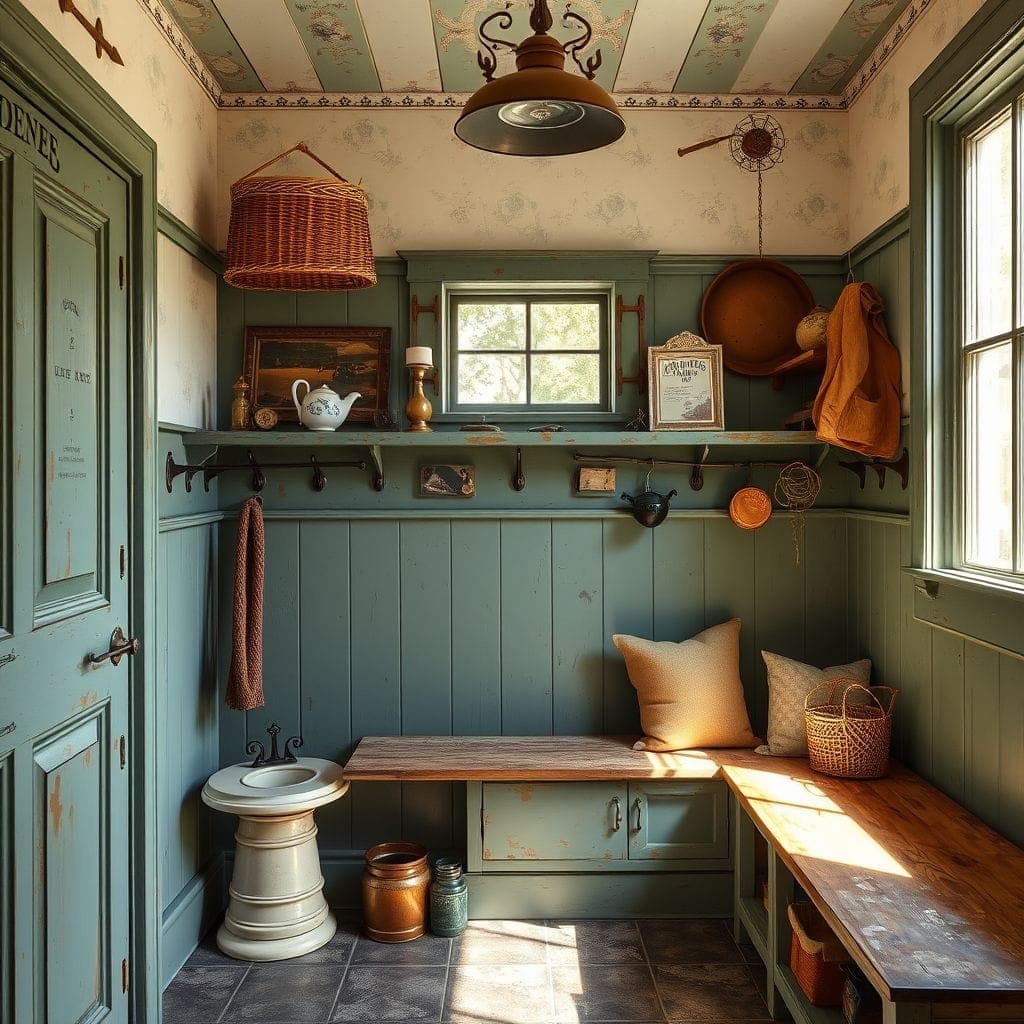 Vintage Mudroom design example 4
