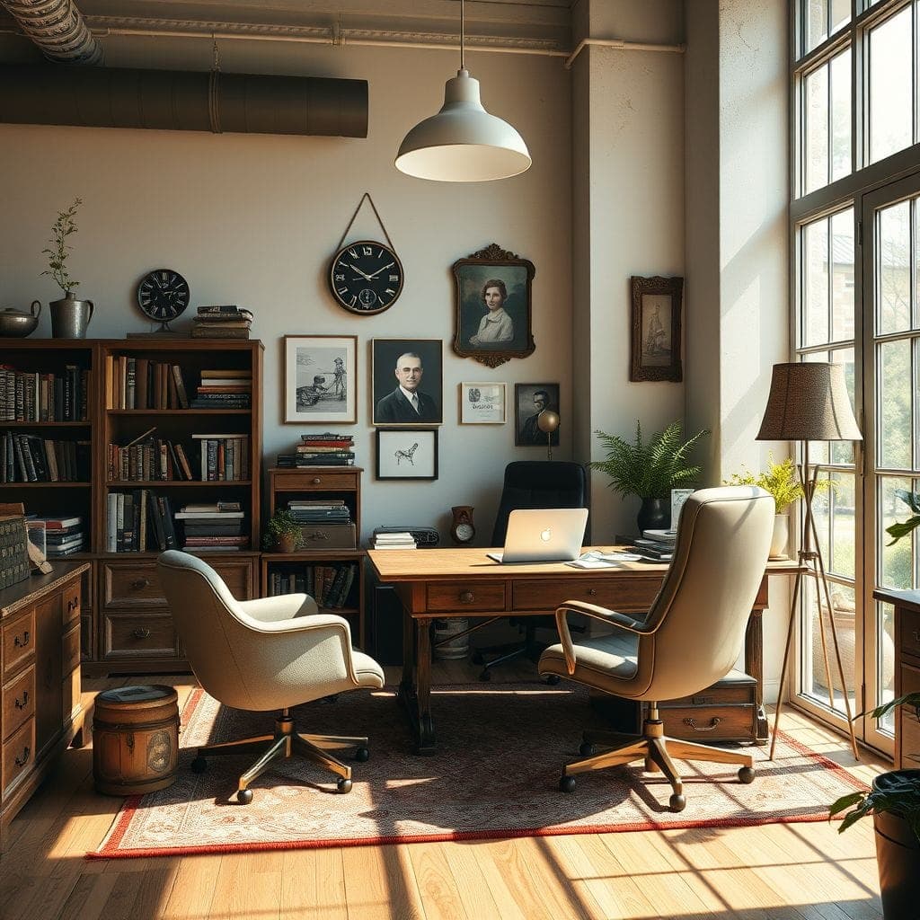 Vintage Office design example 2