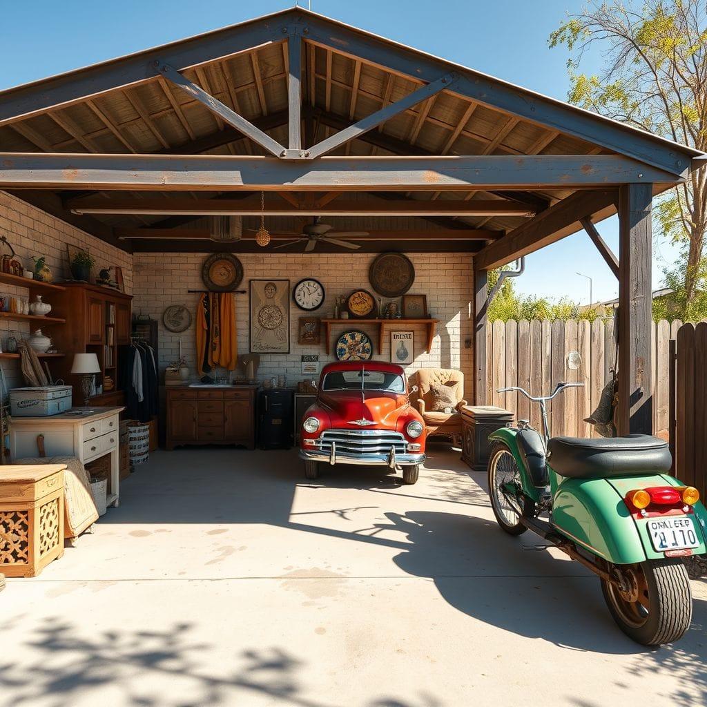Vintage Outdoor Garage design example 2
