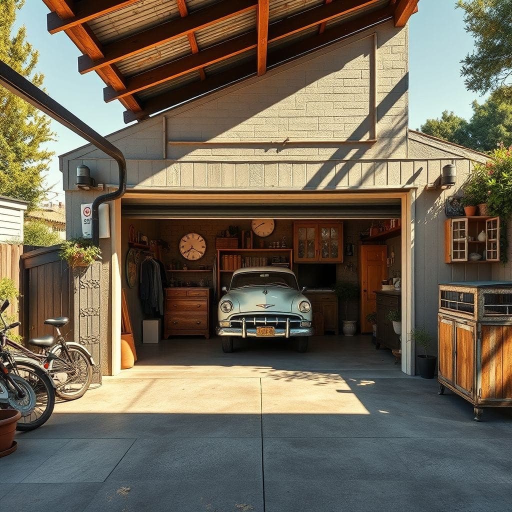 Vintage Outdoor Garage design example 3
